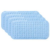 Kuber Industries Bath Mat | PVC Bathroom Mat | Shower Bath Mat | Floor Tub Mat | Bathroom Mud Mat | Anti-Skid Shower Bathroom Mat | M-YSD-35A |Pack of 4| Sky Blue